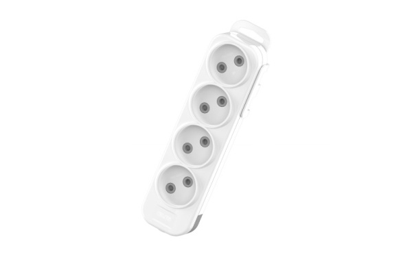 Колодка 4 гнезда Без заземления+Шторки 10А Белый Myra El-Bi Колодка 4 гнезда Без заземления+Шторки 10А Белый Myra El-Bi