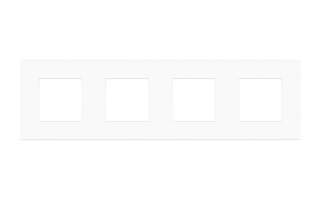 Рамка 4 Поста Универсалиная Белый Vox El-Bi