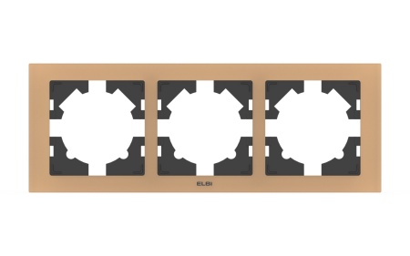 Рамка 3 Поста Универсальная Хаки Матовый Стекло Arya El-Bi